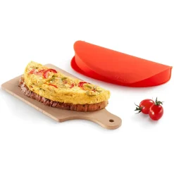 Outlet Lèkuè Omelette Cooker, 10cmx23cmx3.5cm, Red Microwave Dishes & Bowls|Cake Tins