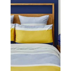 Clearance Nautica Home Bold 100% Cotton Duvet Cover Set, Double, 200cmx200cm, Yellow Multi Duvet Cover Sets