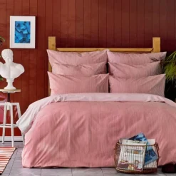 Outlet Nautica Home Darya 100% Turkish Cotton Duvet Cover Set, Double, 200cmx200cm, Duvet Cover Sets