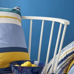 New Nautica Home Dover 100% Turkish Cotton Duvet Cover Set, Super King, 260cmx220cm, Blue Multi Duvet Cover Sets