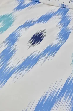 Discount Nautica Home Ikat 100% Cotton Duvet Cover Set, Double, 200cmx200cm, White Blue Duvet Cover Sets