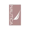 Discount Nautica Home J Logo 100% Turkish Cotton Peshtemal Towel, 100cmx170cm, Pink Towels