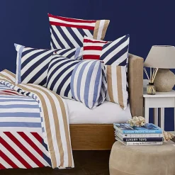 Hot Nautica Home Kai 100% Cotton Duvet Cover Set, King, 230cmx220cm, Blue Multi Duvet Cover Sets