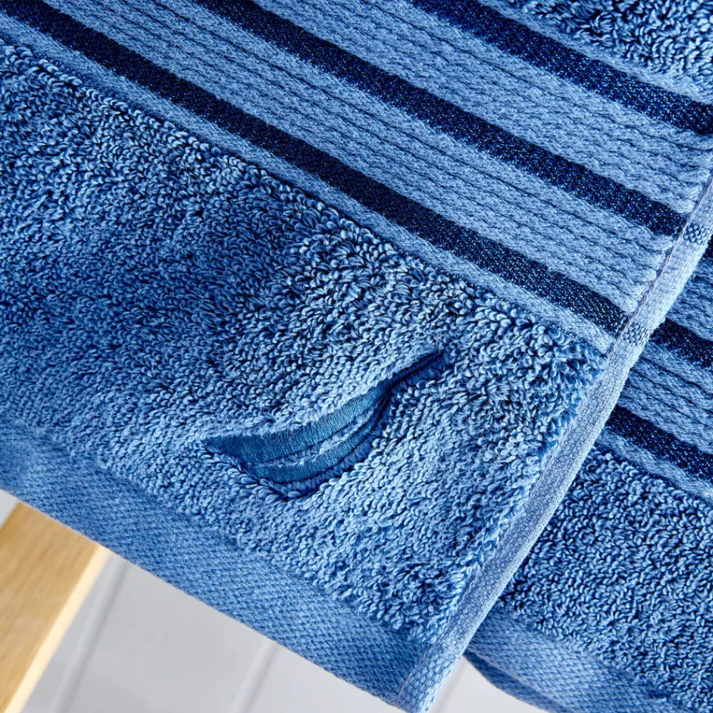 Sale Nautica Home Ocean 100% Turkish Cotton Bath Towel, 70cmx140cm, Azure Towels