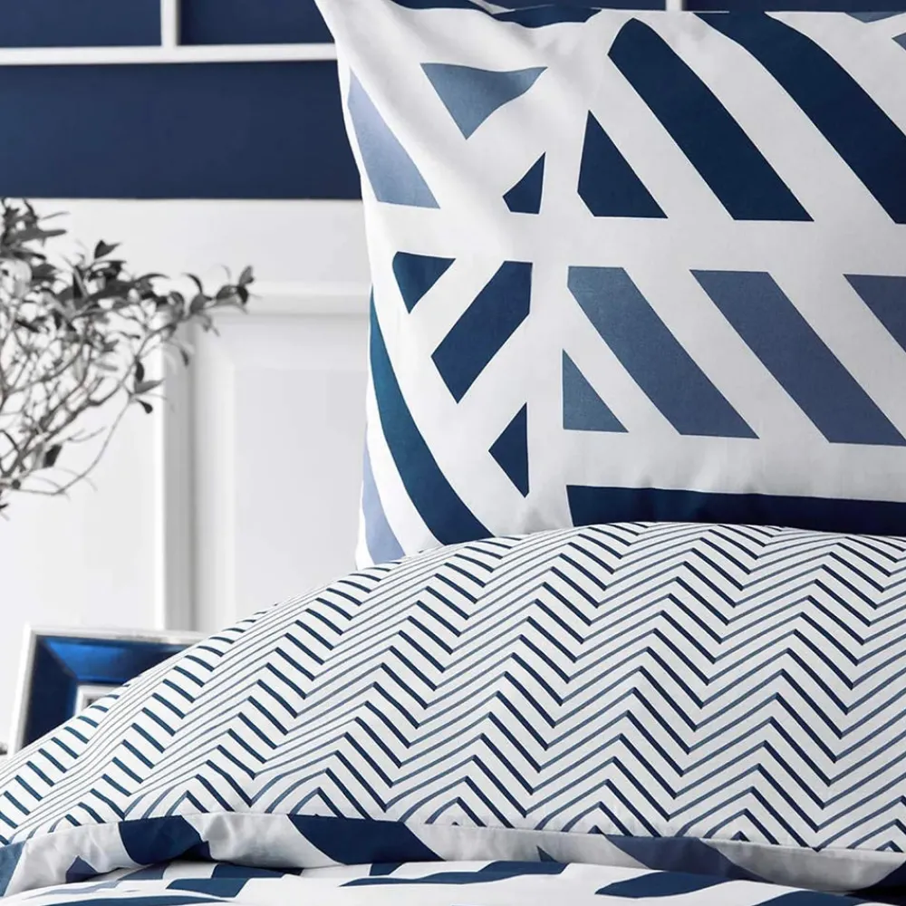 Sale Nautica Home Orion 100% Turkish Cotton Duvet Cover Set, Double, 200cmx200cm, Navy Blue Duvet Cover Sets