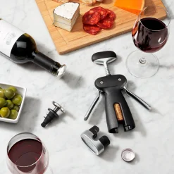 Sale OXO Steel Winged Corkscrew With Removable Foil Cutter Kitchen Gadgets
