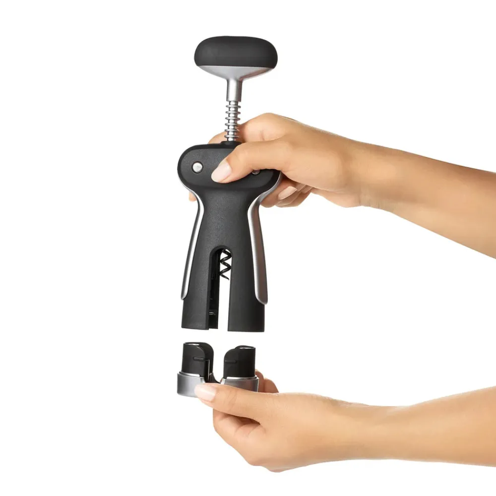 Sale OXO Steel Winged Corkscrew With Removable Foil Cutter Kitchen Gadgets