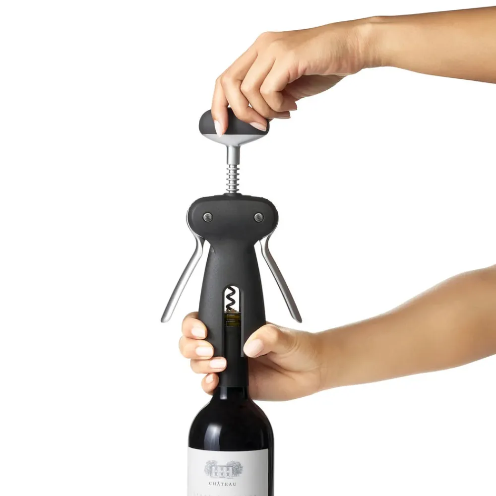 Sale OXO Steel Winged Corkscrew With Removable Foil Cutter Kitchen Gadgets
