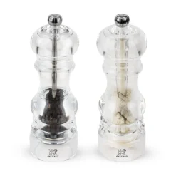 Peugeot Nancy 2-Piece Salt and Pepper Grinder, 18cm, Transparent Salt And Pepper Grinders