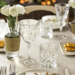 Hot Rcr Adagio 6-Piece Small Water Glass Set, 50ml, Transparent Coffee Glasses