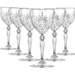 Hot RCR Melodia Nick & Nora 6-Piece Wine Set, 140ml, Transparent Wine And Champagne Glasses