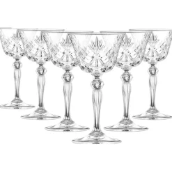 Clearance Rcr Melodia 6-Piece Coupette Wine Set, 160ml, Transparent Wine And Champagne Glasses