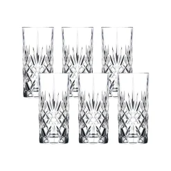 Clearance Rcr Melodia 6-Piece Highball Glass Set, 360ml, Transparent Highball Glasses