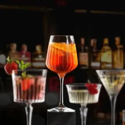 New Rcr 6-Piece Timeless Spritz Wine Set, 490ml, Transparent Wine And Champagne Glasses