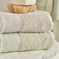 Hot Sarah Anderson Alven 4-Piece Family Bathroom Set, Green-Beige Bathrobes