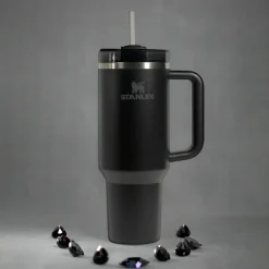 Clearance Stanley Quencher Flowstate™ Tumbler, 1.18L, Black Stainless Steel Flasks