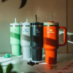 Clearance Stanley Quencher Flowstate™ Tumbler, 1.18L, Black Stainless Steel Flasks