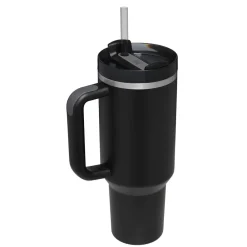 Clearance Stanley Quencher Flowstate™ Tumbler, 1.18L, Black Stainless Steel Flasks