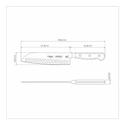 Best Tramontina Stainless Steel Santoku Knife, Individual Knives