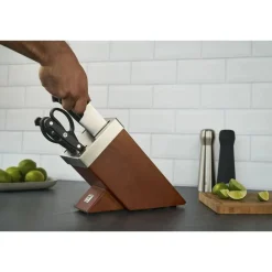 Sale Zwilling Gourmet 7 Piece Knife Block Set with KiS technology, Black Knife Sets